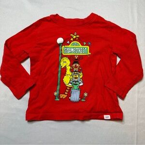 Baby Gap Sesame Street Long Sleeve Tee (2T) – Elmo Big Bird Bert Ernie Oscar